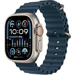 [Prime] $347.65 | Apple Watch Ultra 2 [GPS + Cellular, 49mm] - Titanium Case with Blue Ocean Band, One Size (Renewed Premium) + 10% Back w/ Prime Visa Card at Amazon